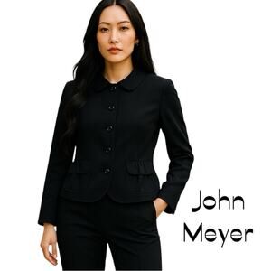 John Meyer Black Jacket Size 10